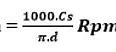 Rumus Menghitung Rpm Mesin Bubut